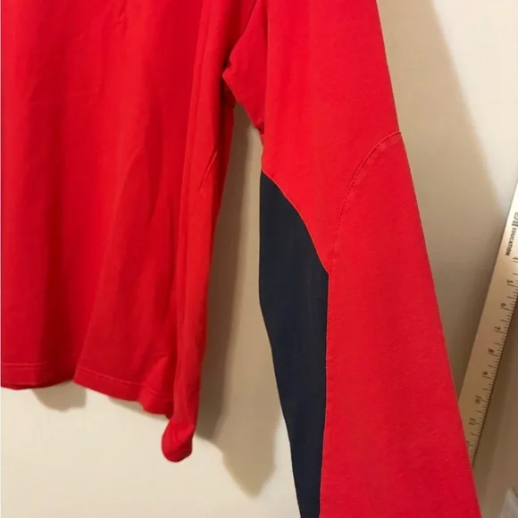 Vintage Y2K Tommy Hilfiger long sleeve shirt men’s large Red - Picture 3 of 7